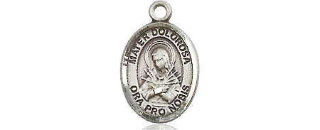 Sterling Silver Mater Dolorosa Medal