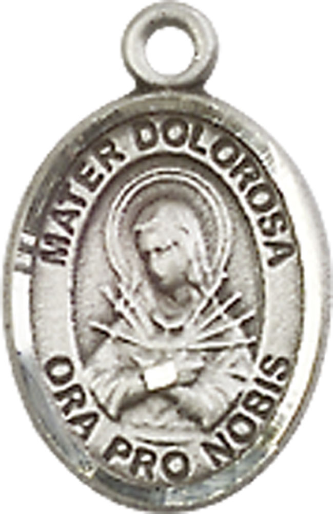 Sterling Silver Mater Dolorosa Medal