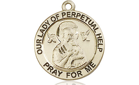 14kt Gold Filled Our Lady of Perpetual Help Medal