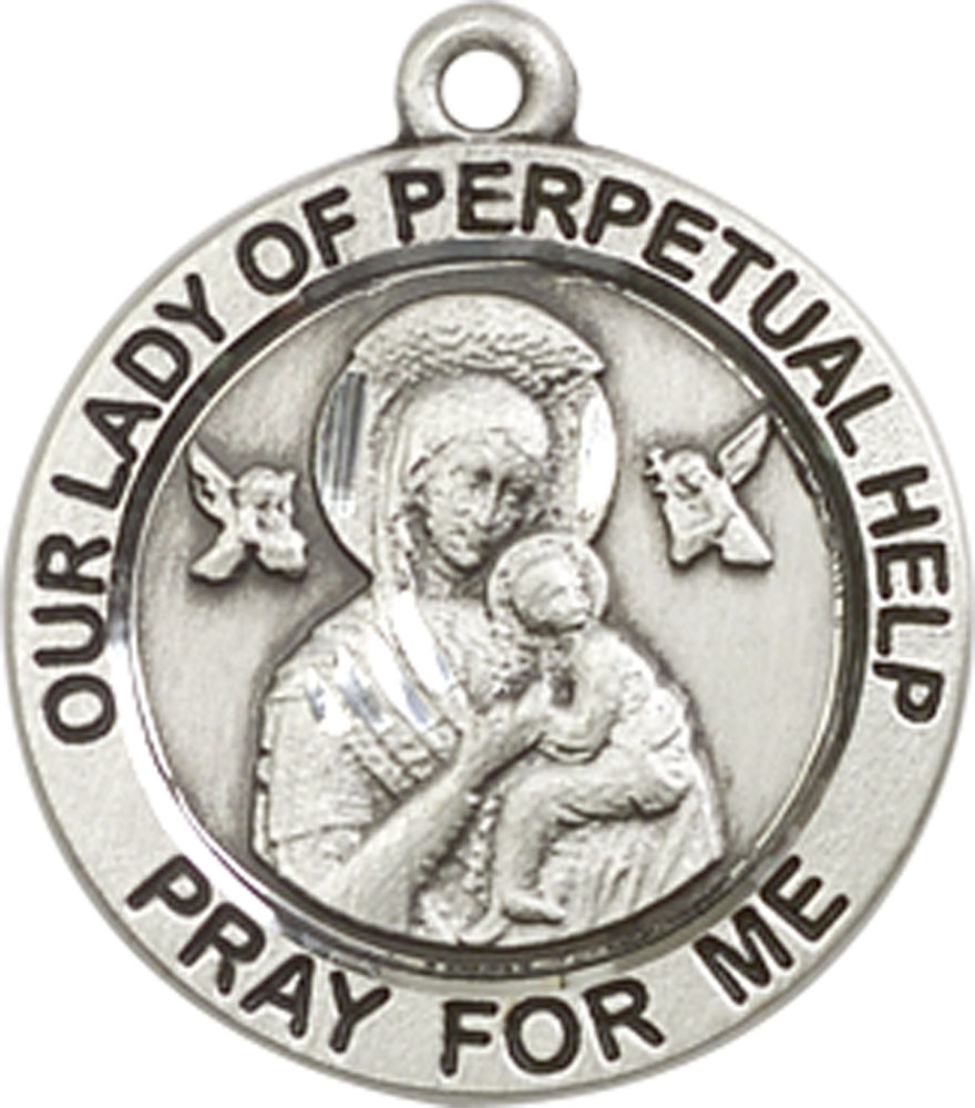Sterling Silver Our Lady of Perpetual Help Medal