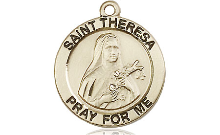 14kt Gold Filled Saint Theresa Medal