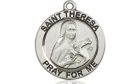 Sterling Silver Saint Theresa Medal