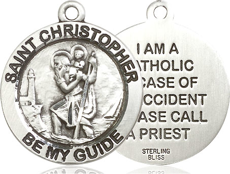 Sterling Silver Saint Christopher Medal