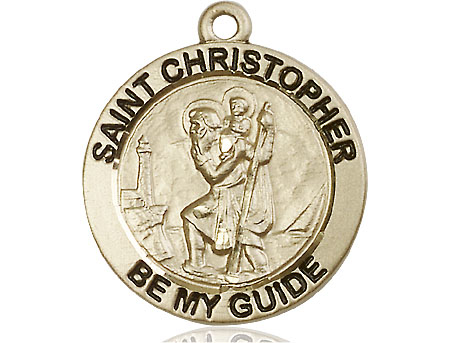 14kt Gold Filled Saint Christopher Medal