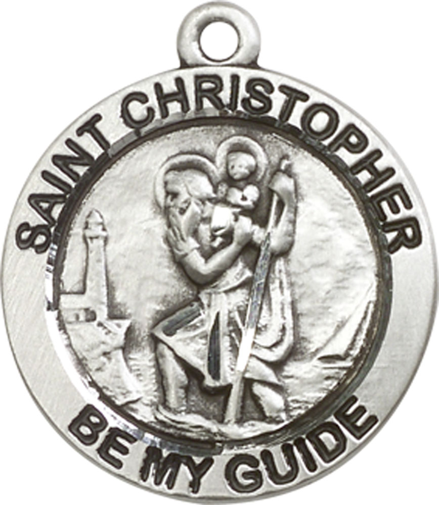 Sterling Silver Saint Christopher Medal