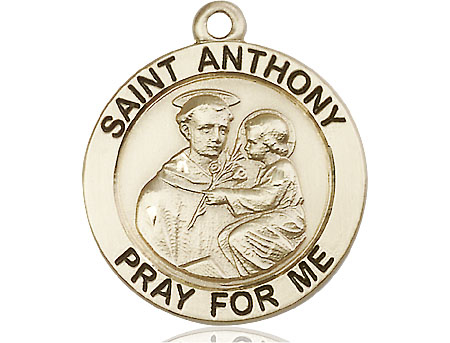 14kt Gold Filled Saint Anthony Medal