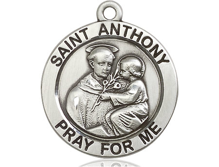 Sterling Silver Saint Anthony Medal