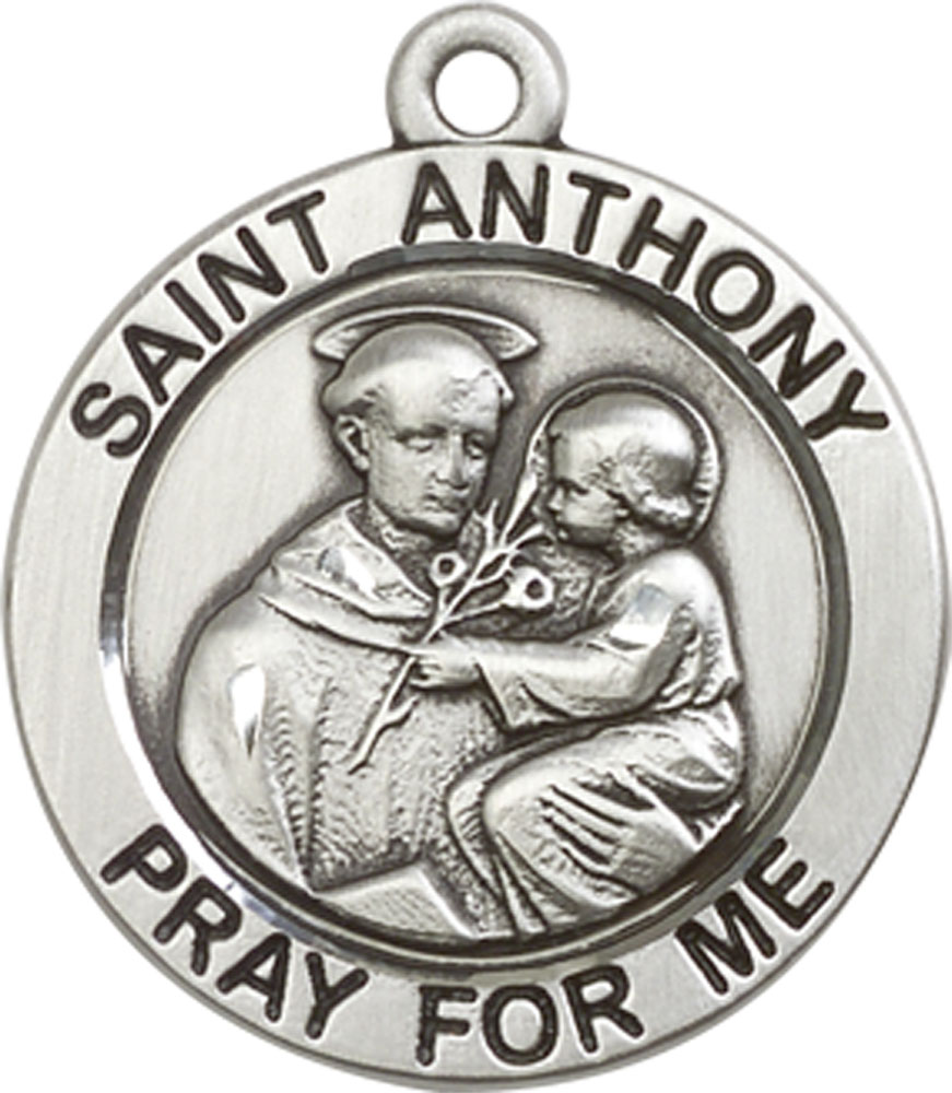 Sterling Silver Saint Anthony Medal