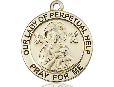 14kt Gold Filled Our Lady of Perpetual Help Medal