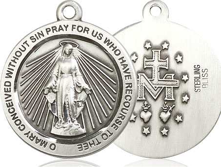 Sterling Silver Miraculous Medal - With Box