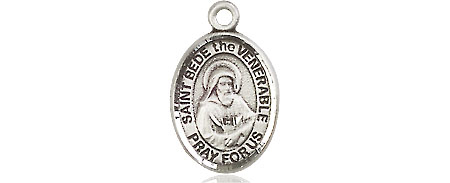 Sterling Silver Saint Bede the Venerable Medal