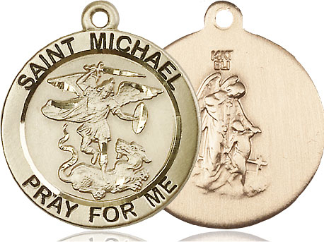 14kt Gold Filled Saint Michael the Archangel Medal