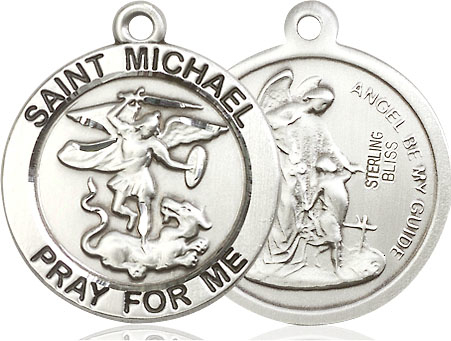 Sterling Silver Saint Michael the Archangel Medal