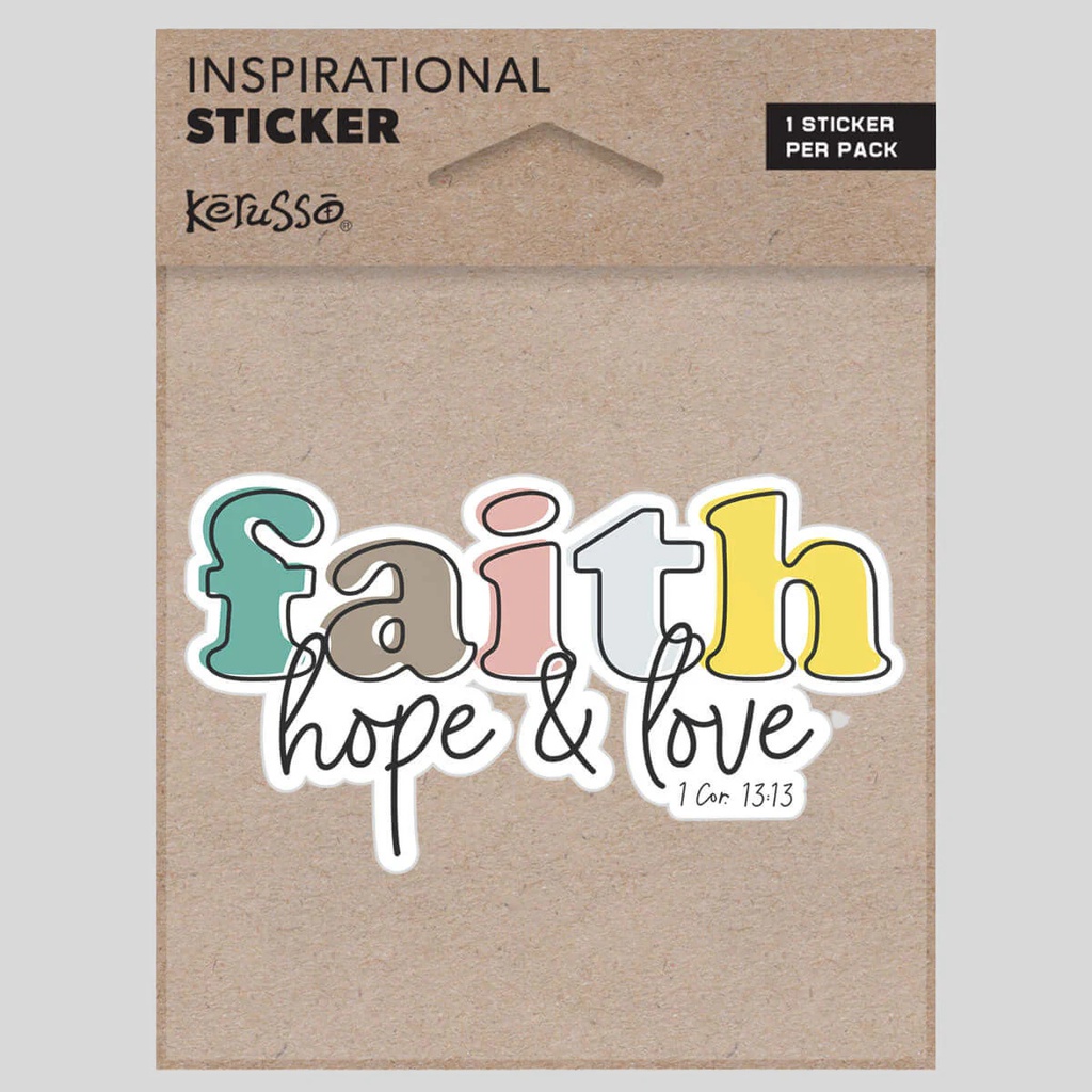 Sticker – Faith Hope Love