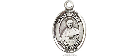 Sterling Silver Saint Pius X Medal