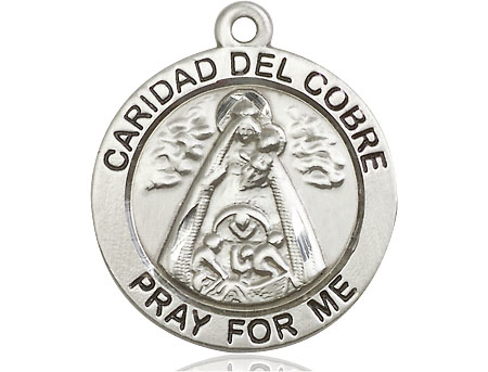 Sterling Silver Caridad del Cobre Medal