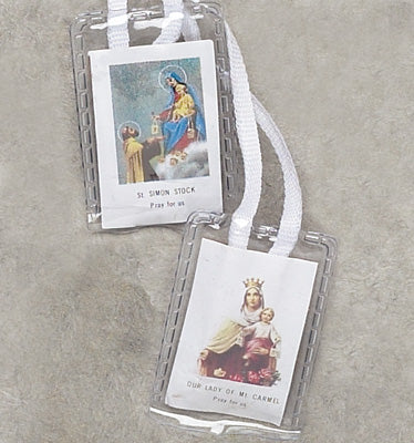 Scapular with white cord.