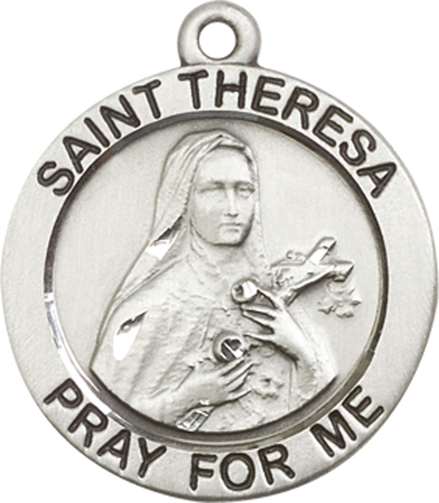 Sterling Silver Saint Theresa Medal