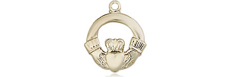 14kt Gold Filled Claddagh Medal