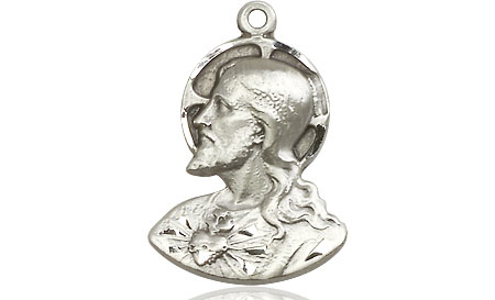 Sterling Silver Head of Christ Medal