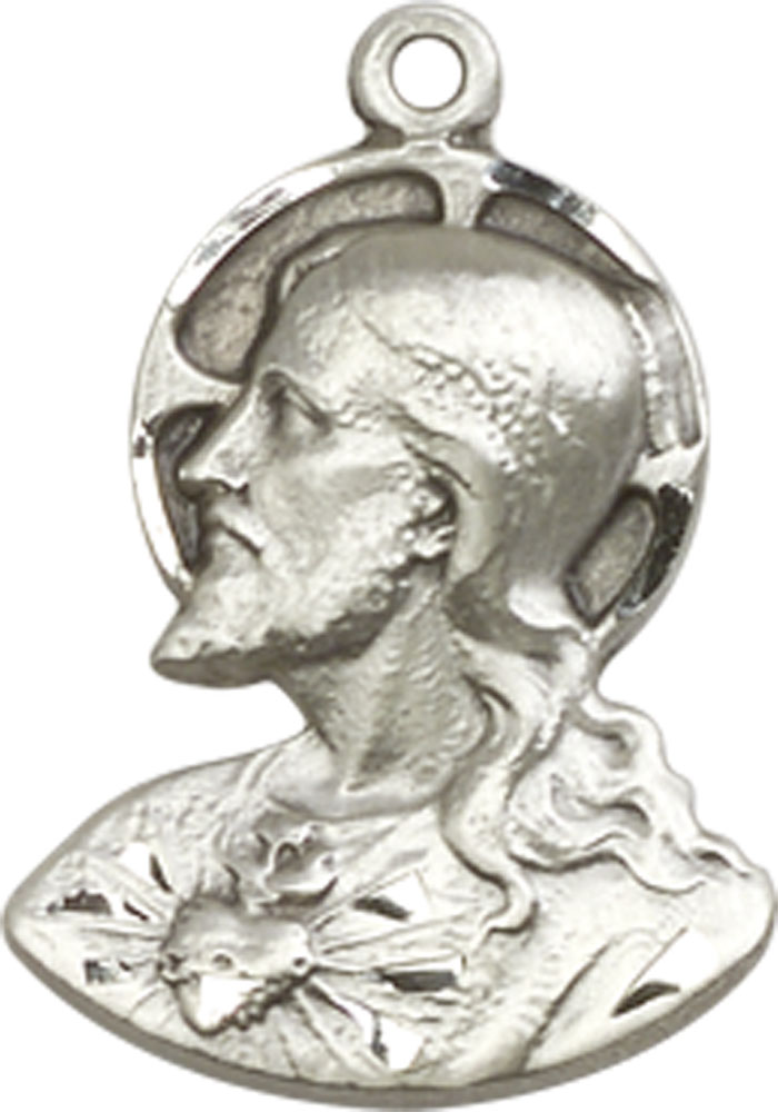 Sterling Silver Head of Christ Medal