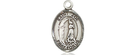 Sterling Silver Saint Zoe of Rome Medal