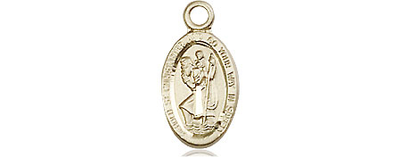 14kt Gold Filled Saint Christopher Medal