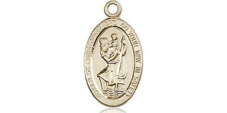 14kt Gold Filled Saint Christopher Medal