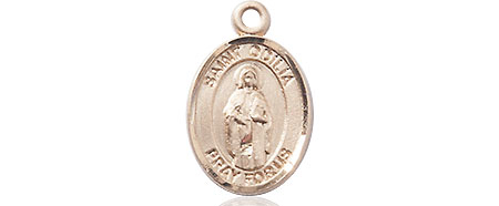 14kt Gold Filled Saint Odilia Medal