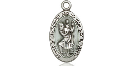 Sterling Silver Saint Christopher Medal