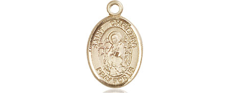 14kt Gold Filled Saint Christina the Astonishing Medal