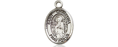 Sterling Silver Saint Christina the Astonishing Medal