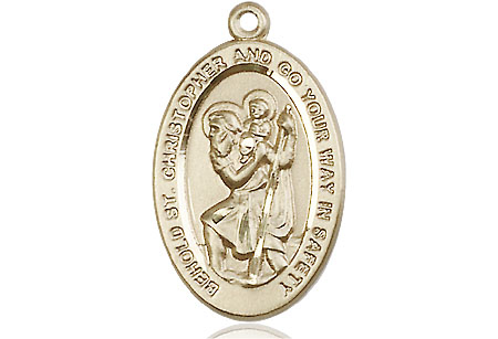 14kt Gold Filled Saint Christopher Medal