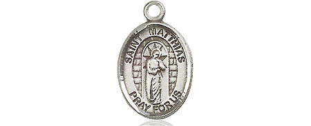 Sterling Silver Saint Matthias the Apostle Medal