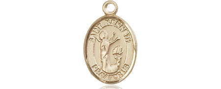 14kt Gold Filled Saint Kenneth Medal