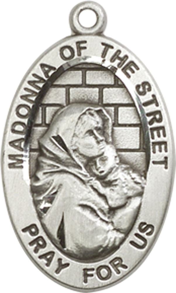 Sterling Silver Madonna of the Street Medal