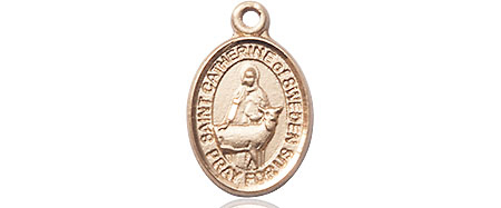 14kt Gold Filled Saint Catherine of Sweden Medal