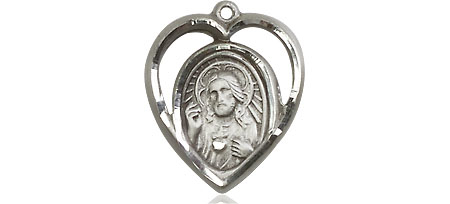 Sterling Silver Scapular Medal