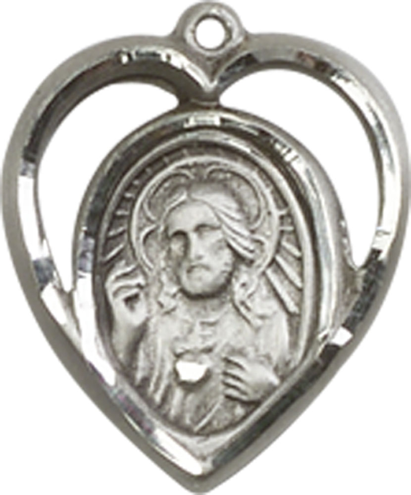 Sterling Silver Scapular Medal