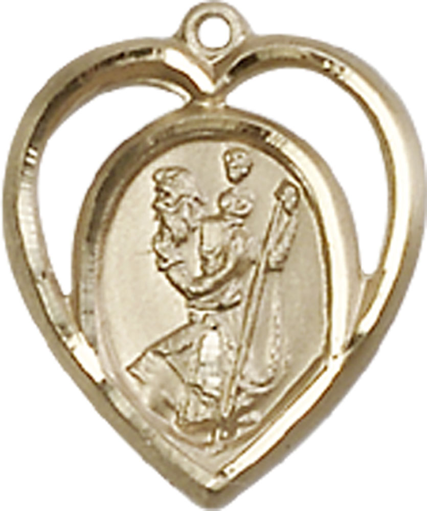 14kt Gold Filled Saint Christopher Medal