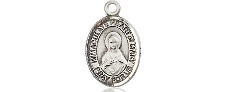 Sterling Silver Immaculate Heart of Mary Medal