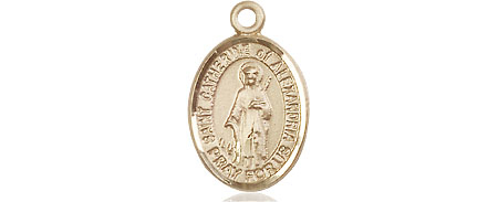 14kt Gold Filled Saint Catherine of Alexandria Medal