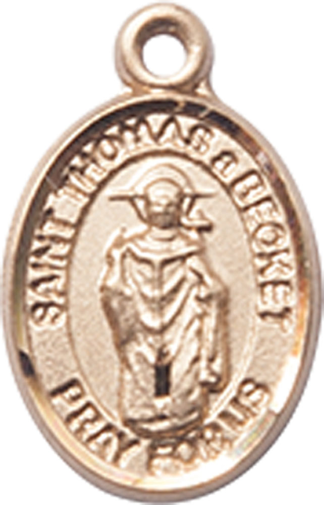 14kt Gold Filled Saint Thomas A Becket Medal