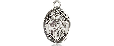 Sterling Silver Saint Januarius Medal