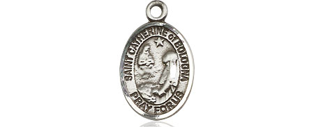 Sterling Silver Saint Catherine of Bologna Medal