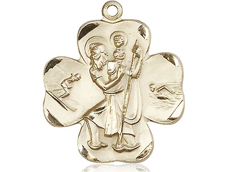 14kt Gold Filled Saint Christopher Medal