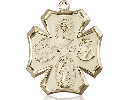 14kt Gold Filled 4-Way Medal