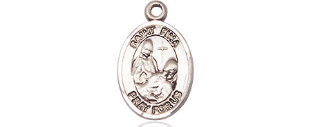 Sterling Silver Saint Fina Medal