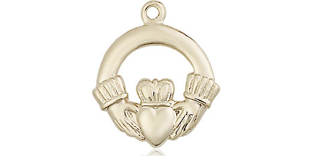 14kt Gold Filled Claddagh Medal