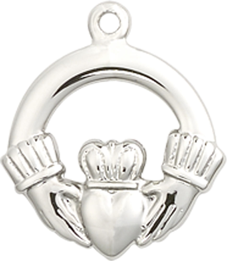 Sterling Silver Claddagh Medal
